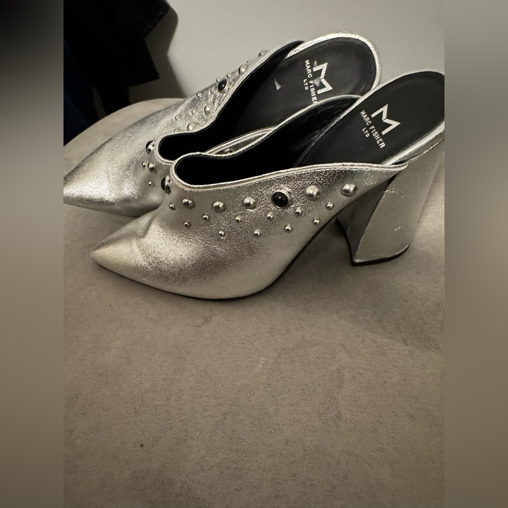 Marc Fisher Silver Studded Women's Shoes